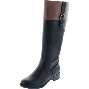 Soda Visa Black//Tan Womens boots 10 NEW
